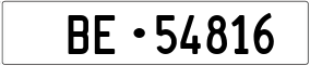 Trailer License Plate